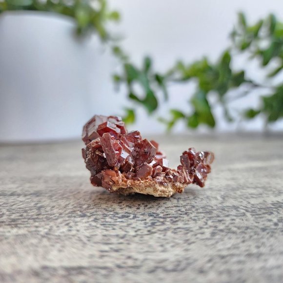 Vanadinite Mineral Specimen Crystal Morocco #7 - Picture 1 of 3